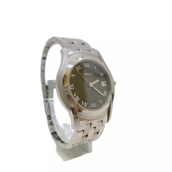 Authentic GUCCI Quartz Analog Wrist Watch 3246 Silver Stainless Steel - Picture 1 of 8